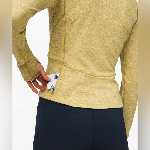 Lululemon Always Alert 1/2 Zip Pullover Sweater Jacket Heathered Grape Leaf - Picture 6 of 13